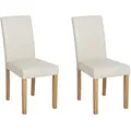 Produktbild: Beliani Esszimmerstuhl, Beige, Holz, 1-Sitzer, 42x93x59 cm, Esszimmer, Stühle, Esszimmerstühle, Vierfußstühle