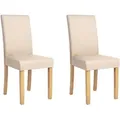 Produktbild: Esszimmerstuhl 2er Set Broadway Kunstleder Beige