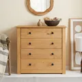 Produktbild: Kommode CANCUN im Landhaus Stil aus Kiefer massiv, moderne Anrichte mit 4 Schubladen, Sideboard mit gebeizter gewachster Oberfläche