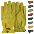 Produktbild: German Wear Lederhandschuhe Driving-GL1 Driving Autofahrer Lederhandschuhe echtes Leder gelb 10=XL