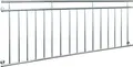 Produktbild: ECD Germany Französischer Balkon, 90x225 cm, mit 16 Füllstäben, glänzend, Balkongeländer aus Edelstahl