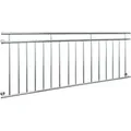 Produktbild: ECD Germany Französischer Balkon 225 x 90 cm mit 16 Füllstäben Glänzend
