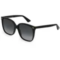 Produktbild: Gucci GG0022S Unisex-Sonnenbrille Vollrand Quadratisch Kunststoff-Gestell, schwarz