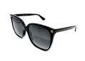 Produktbild: Gucci Damen GG0022S 001 Sonnenbrille, Schwarz (Black/Grey), 57