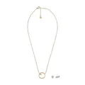 Produktbild: Skagen Damenset Kette Ohrringe Glitz Heart Edelstahl goldfarben, SKJB1014SET