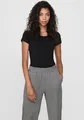 Produktbild: ONLY Rundhalsshirt ONLLIVE – Rundhalsshirt mit figurbetonter Silhouette sehr figurbetont, modisch, Baumwollmischung, Jersey, tiefer Rundhals