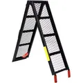 Produktbild: Wiltec - Auffahrrampe 203 cm 340 kg für atv Motorrad Quad, Stahl Auffahrschiene faltbar, Verladerampe rutschsicher, gummierte Auflagefläche