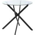 Produktbild: Homcom Esstisch,, Schwarz, Metall, 80x75x80 cm, Wohnzimmer, Wohnzimmertische, Beistelltische