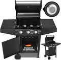 Produktbild: Juskys BBQ Gas-Grill Louisiana 8,1 kW - 3 Brenner Grillrost, Deckel mit Thermometer