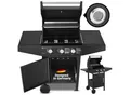 Produktbild: Juskys BBQ Gas-Grill Louisiana, 3 Brenner Grillrost, Deckel mit Thermometer
