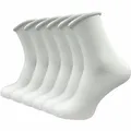 Produktbild: GAWILO Damen Socken mit Rollrand (6 Paar) | Ohne drückende Naht und ohne Gummidruck | Diabetikersocken mit verstärkter Ferse und Fußspitze (39-42, weiß)
