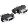 Produktbild: Delock - HDMI Kupplung - HDMI weiblich zu HDMI weiblich - 180° drehbarer Stecker (65313)