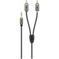 Produktbild: Goobay Plus Audioadapterkabel - 3,5-mm-Klinke zu Stereo-Cinch-Stecker, 0.5 m