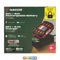Produktbild: PARKSIDE® Akku 2 Ah 20 V mit Ladegerät Passend Für X 20 V Team Neu Ovp