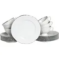 Produktbild: Kaffeeservice Maria Theresia Weiß/Platinfarben, 18-teilig
