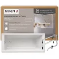 Produktbild: Schulte Badewanne Como, Körperform, Sanitäracryl, Weiß, Größenauswahl, (Komplett-Set, inkl. Fußgestell und Ablauf), 170x75 cm weiß 75 cm x 170 cm