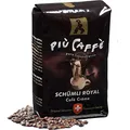 Produktbild: più caffè Café Crème Kaffeebohnen, würzig, kräftig, intensiv und gehaltvoll, Arabica und Robusta, Schweizer Trommelröstung, ganze Bohnen für Vollautomaten Schümli Royal 1 kg