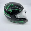Produktbild: UIGJIOG Downhill Motorradhelm Kinder, Helm Set Herren ATV Motorradhelm Helm Mit