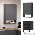 Produktbild: Hängeschrank Wido Anthrazit Eiche 60 x 100 cm mit Tür Vicco