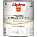 Produktbild: Weisslack Für Möbel Und Türen Seidenmatt 2,0 Ltr. Möbellack - Alpina