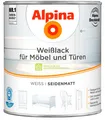 Produktbild: Alpina Weisslack für Möbel und Türen seidenmatt 2,0L