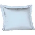 Produktbild: Fleuresse Mako-Satin-Kissenbezug uni colours 6056 bleu Größe 35x40 cm mit Stehsa