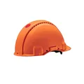 Produktbild: 3M Peltor Schutzhelm G3000, G30NUO, mit 3M Uvicator Sensor, ABS, mit Schweißleder und Ratschensystem, belüftet, orange