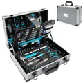 Produktbild: Cecotec Werkzeugkoffer ToolBox 8000 Pro. 380-tlg. Set für Holz, Sanitär, Elektro & Auto: Zangen, Schraubendreher, Schlüssel, Hammer, Säge, Ratsche, Maulschlüssel, Präzisionsdreher