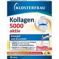 Produktbild: Klosterfrau Kollagen 5000 aktiv, Peptid-Typ 1 und 2, Granulat, gut löslich, mit Vitamin C und D und Mangan, 20 Sticks