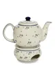 Produktbild: Original Bunzlauer Keramik Teekanne mit Stövchen 1.00 Liter im Dekor 111