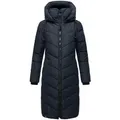 Produktbild: Navahoo Steppmantel Sahnekatzii XIV Schicker Wintermantel mit kuschlig warm wattiertem Kragen blau M (38)