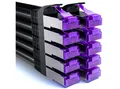 Produktbild: deleyCON deleyCON 10x 2m RJ45 Patchkabel SFTP Netzwerkkabel mit CAT7 Rohkabel LAN-Kabel