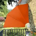 Produktbild: vidaXL Faltbarer Balkonfächer Terracotta-Rot 210×210 cm