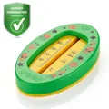 Produktbild: reer Baby-Badethermometer oval | kindersicheres Bade-Thermometer | Optimale Badetemperatur für die Wanne | quecksilberfrei | hoher Messbereich | übersichtliche Skala | Grün