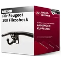 Produktbild: Für Peugeot 308 Fliessheck I 4A/C (Brink) Anhängerkupplung horizontal abnehmbar