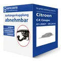 Produktbild: Brink Anhängerkupplung abnehmbar für CITROEN C4 Coupe Typ LA AHK