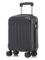 Produktbild: yonsly Hartschalen-Trolley Hartschalen-Koffer Trolley 360° Rollen, robuster Reisekoffer, 4 Rollen, mit Zahlenschloss, für Business und Urlaub 46/55/66/76 cm