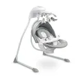 Produktbild: Elektrische Babyschaukel Raffi Graphite, 5 Stufen, drehbarer Sitz, Moskitonetz C