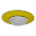 Produktbild: Kinderdeckenleuchte, Gelb, Kunststoff, Holzwerkstoff, rund,rund, 53x53x10 cm, Made in Germany, Lampen & Leuchten, Innenbeleuchtung, Kinderzimmerlampen