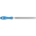 Produktbild: PFERD TOOLS Werkstattfeile Halbrund, 250mm, halbrunde Feile, Kreuzhieb H2 auf zwei Seiten, inkl. Ergonomie-Feilenheft, 11213257 – für universelle Schrupp- und Schlichtarbeiten geeignet