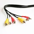 Produktbild: 1,5m Audio Video Kabel 3-fach 3x Cinch-Stecker Composite PC TV Chinch YUV 1,50 m