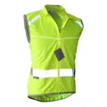 Produktbild: Salzmann Reflektierende Fahrradweste - Mit luftdurchlässigen Mesh-Einsätzen und Rückentasche - Hergestellt mit 3M Scotchlite