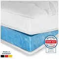 Produktbild: AM Qualitätsmatratzen, Topper Premium Gelschaum-Topper, Memory Foam, 6 cm hoch, 200x200 cm weiß 200 cm x 200 cm x 6 cm