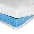 Produktbild: AM Qualitätsmatratzen Gelschaum, Weiß, Textil, Uni, Füllung: Viskoelastischer Kern, Rechteckig, 200x200 cm, Oeko-Tex® Standard 100, Bezug rundum abnehmbar, Schlafzimmer, Matratzen Shop, Matratzenzubehör, Topper