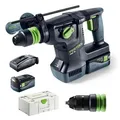 Produktbild: Festool Bohrhammer KHC 18 5,0 EBI-Plus, SDS+, 18V / 5,0Ah, mit 2 Akkus, Schlagkraft 2,6 Joule