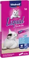 Produktbild: Vitakraft Liquid Snack, Katzen Leckerli, Katzensnack cremig, mit Lachs und Omega 3 Fettsäuren, in einzelnen Sachets, für gesunde Haut (1 Paket mit 6x 15g)