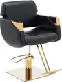 Produktbild: Expondo physa Friseurstuhl mit Fußstütze - 480 - 630 mm - 200 kg - Schwarz / Golden