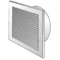Produktbild: Helios Lüftungsgitte L-G 150, 60303 DN 150 weiss, mit Anschlussstutzen