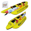 Produktbild: SPINERA Rocket 2 | 3 | 4 – Towable Banana Tube für 2–4 Personen – aufblasbares Wassersport-Fun-Tube – Neopren-Handgriffe, robuste Nylonhülle, 3-Kammern-System. Fun Tube (Rocket 3 Pers.)
