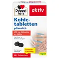 Produktbild: Doppelherz Kohletabletten pflanzlich - Aktivkohle trägt zur Verringerung übermäßiger Blähungen nach dem Essen bei - 125 Tabletten